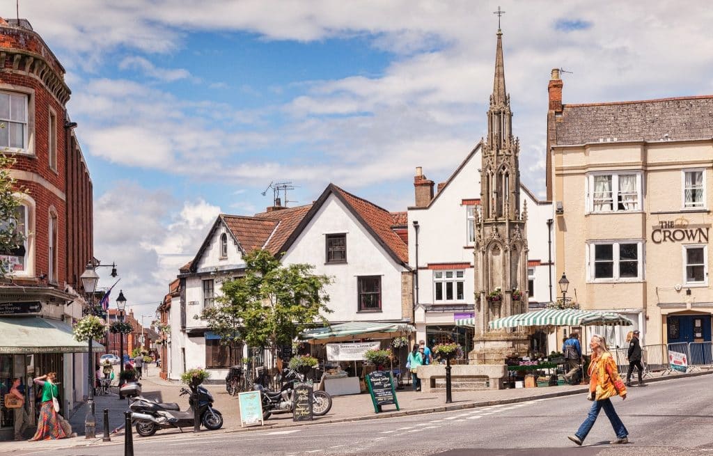 A picture of Glastonbury Market Cross in the Town Centre.