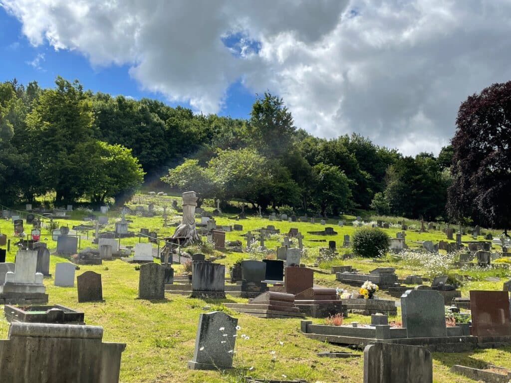 A picture of Glastonbury Cemetery