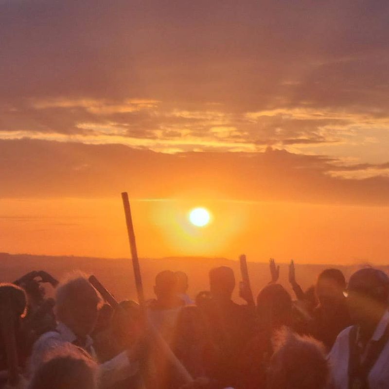 Beltane-Glastonbury-Tor-morris-dancers