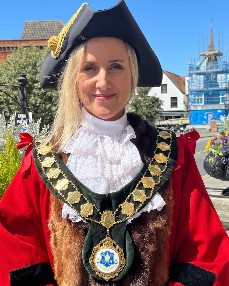 A picture of Cllr Zoe Price as 2026-27 Mayor of Glastonbury